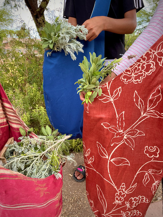 Handmade Harvest bags